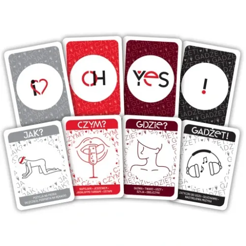 GRY DO SEKSU! Zestaw gier EROTYCZNYCH dla par OH YES! PREZENT DZIEŃ KOBIET na Arena.pl