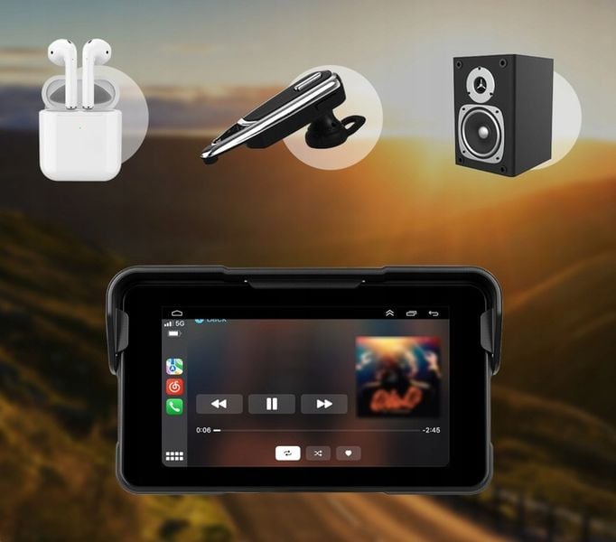 TABLET STACJA MOTOCYKLOWA MULTIMEDIALNA NAWIGACJA CARPLAY ANDROID AUTO zdjęcie 15