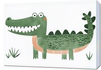 Obraz 70x50cm Wzory dla Dzieci, Dziewczynki i Chłopca - Krokodyl