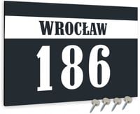 Tabliczka ADRESOWA Aluminiowa ANTRACYT Numer domu