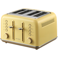 buydeem toster na 4 kromki, model dt640e, kolor mellow yellow, eu