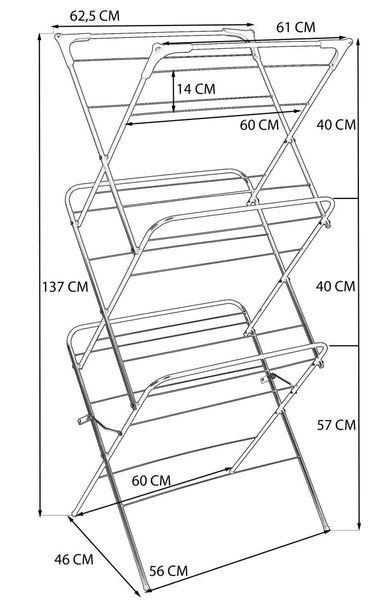 Suszarka wolnostojąca ARAL czarna zdjęcie 2