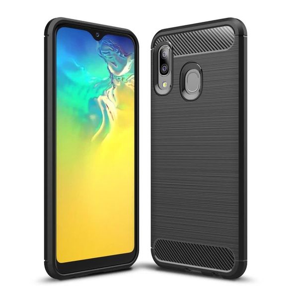 Futerał CARBON do SAMSUNG A20E czarny zdjęcie 1