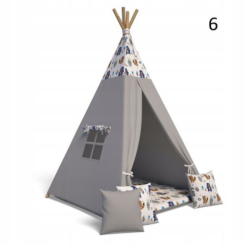 Namiot TiPi Wigwam + 3 szt poduszka + mata na Arena.pl