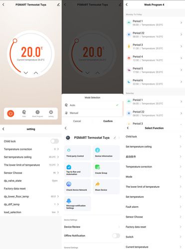 Inteligentny Termostat Zwierny Piec Bojler 3A Biały WiFi TUYA PSMART na Arena.pl