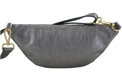 Modna torebka nerka metalizowana - Srebrna ciemna na Arena.pl