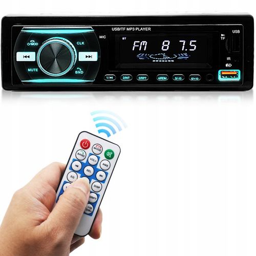 RADIO SAMOCHODOWE BLUETOOTH 1-DIN 2X USB AUX MP3 CZYTNIK KART SD LCD na Arena.pl