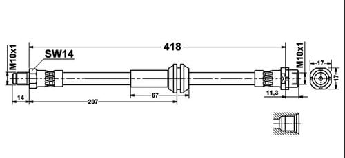 Mini Cooper R55 R56 Zestaw Przewodów Hamulcowych Teflonowych W Oplocie na Arena.pl