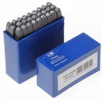 Komplet znaczników litery alfabet 2mm Znaczniki stalowe Numeratory Gravurem