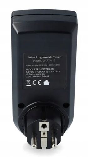 PROGRAMATOR CZASOWY TYGODNIOWY WŁĄCZNIK WYŁĄCZNIK TIMER 24/7 na Arena.pl