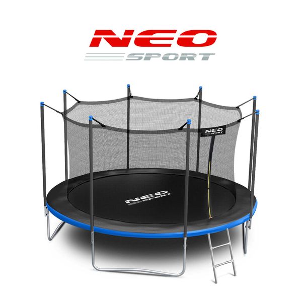 Trampolina ogrodowa 12ft/374cm z siatką wewnętrzną i drabinką Neo-Sport na Arena.pl