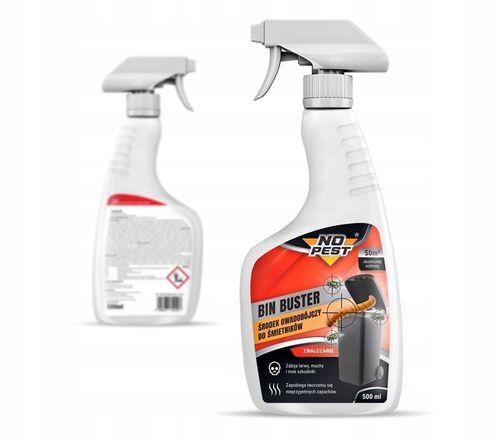 SPRAY ŚRODEK OPRYSK PREPARAT NA MUCHY I LARWY DO ŚMIETNIKÓW KOSZÓW (3 SZT) na Arena.pl