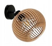 LAMPA KINKIET na E27 ścienny ruch loft KULA Drewno