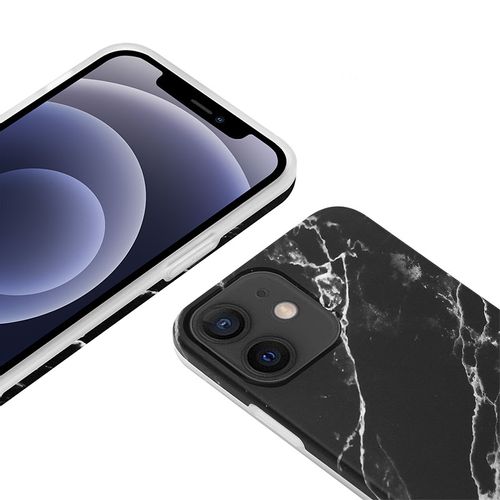 CRONG MARBLE CASE - ETUI IPHONE 12 MINI (CZARNY) na Arena.pl