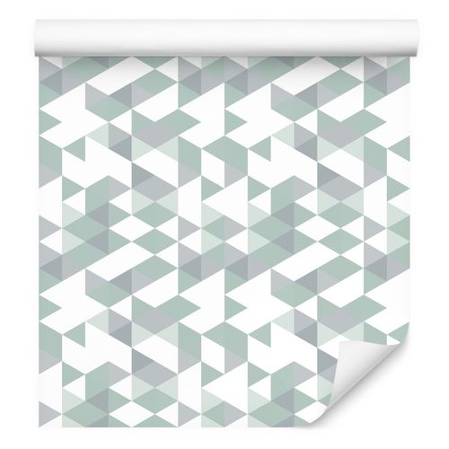 Tapeta Do Salonu Kolorowe GEOMETRYCZNE Trójkąty na Arena.pl