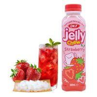 OKF Jelly Chew Strawberry koreański napój z galaretką o smaku truskawkowym 500ml