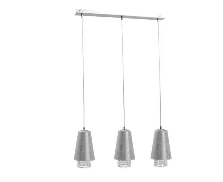 Lampa wisząca 3xE27 MOLLY CRYSTAL SILVER zdjęcie 1
