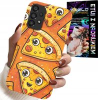 ETUI DO SAMSUNG GALAXY A53 5G - SŁODKIE UŚMIECHNIĘTE PIZZE CASE + SZKŁO