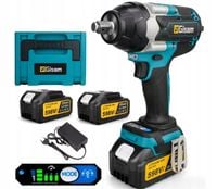 KLUCZ UDAROWY AKUMULATOROWY DO KÓŁ BEZSZCZOTKOWY 1/2" 1800NM WALIZKA GISAM