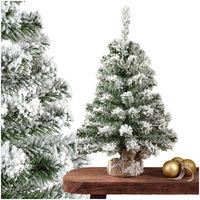 Choinka Sztuczna 90 CM Sosna Cesarska Śnieżna w Jucie Mała Choinka PREMIUM