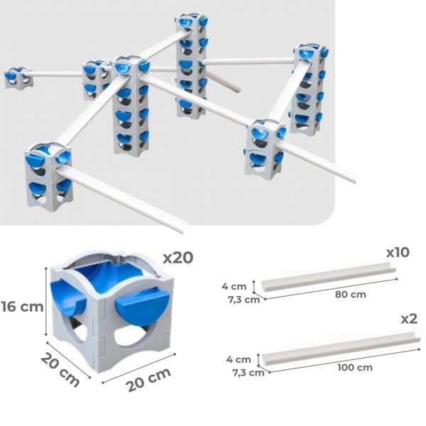 CLASSIC WORLD EDU Zestaw Konstrukcyjny XXL Droga Wody STEM zdjęcie 25