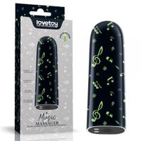 rechargeable glow in the dark music massager