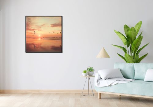 Plakat 80x80cm Spokojna Przystań na Arena.pl