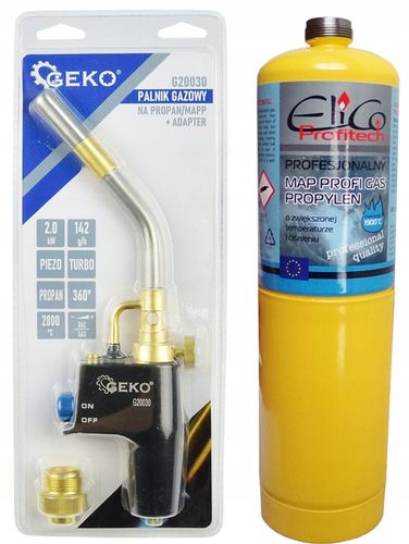 Palnik do lutowania miękkiego i twardego MAPP G20030 + nabój gaz kartusz na Arena.pl