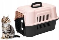 TRANSPORTER SOLIDNY DLA KOTA PSA KRÓLIKA KLATKA KOJEC do 48cm x 31cm x 30cm