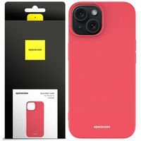 Spacecase Silicone Case iPhone 15 red