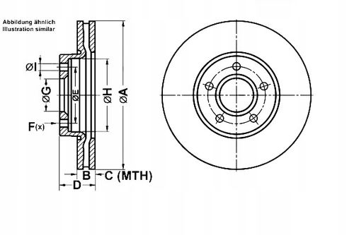 TARCZA HAM PRZOD 278X25 V ATE na Arena.pl
