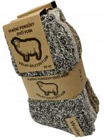 3x Plecione GÓRALSKIE wełniane GRUBE skarpety MERYNO zimowe PREZENT 3x