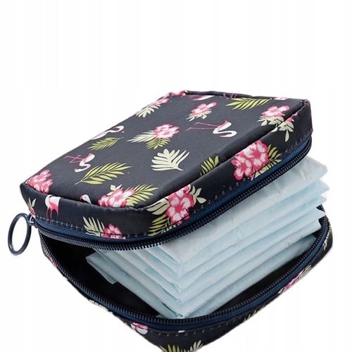 KOSMETYCZKA DAMSKA SASZETKA NA PODPASKI MAKE UP ETUI PODRÓŻNE DO WALIZKI na Arena.pl