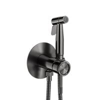 Bateria bidetowa podtynkowa WEZER NIO9-18-GUNGREY ze sluchawka typu bidetta