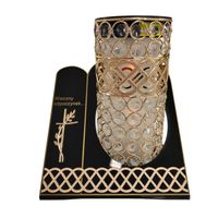 Znicz solarny witraż złoty