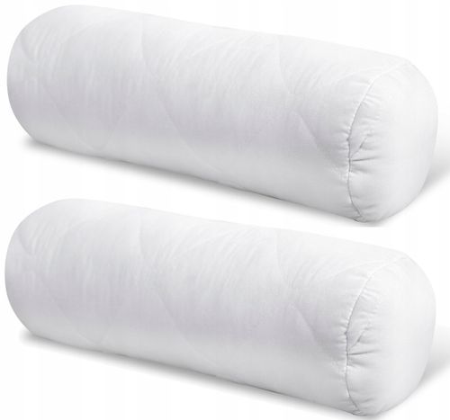 2x PODUSZKA WAŁEK 15x40 ZAGŁÓWEK GRUBY PIKOWANY ANTYALERGICZNY na Arena.pl
