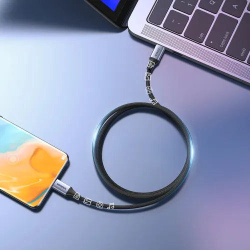 kabel ugreen us535 usb-c / usb-c pd 240w 5a 1m - szary na Arena.pl