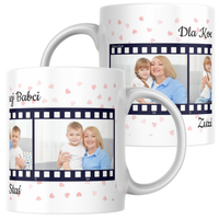 Prezent na dzień Babci i Dziadka Kubek z personaliza Imieniem oraz Zdjęciem