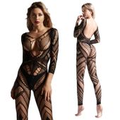 Bodystocking Z Dziurką I Pończochami, Komplet
