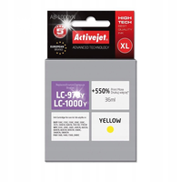 TUSZ ACTIVEJET LC1000 LC970 DO BROTHER DCP-135C 130C DCP-150C DCP-235C YEL.