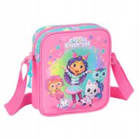 Torebka na ramię dla dziewczynki prezent z paskiem różowa Koci Domek Gabi