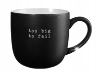 ASA Hey! Kubek Hey! 600ml "Too Big To Fail" do kawy elegancki czarny