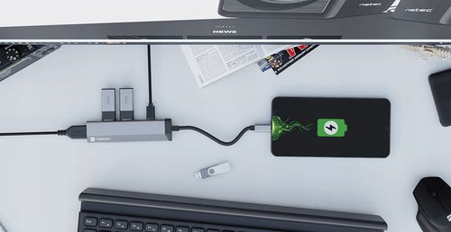 Hub USB Natec Fowler Slim USB-C - 2xUSB / HDMI na Arena.pl