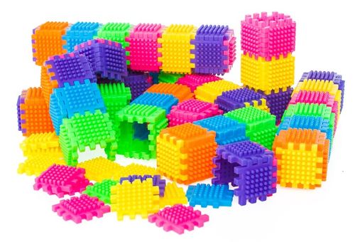 PRZESTRZENNE KLOCKI KONSTRUKCYJNE WAFLE 182 szt. na Arena.pl