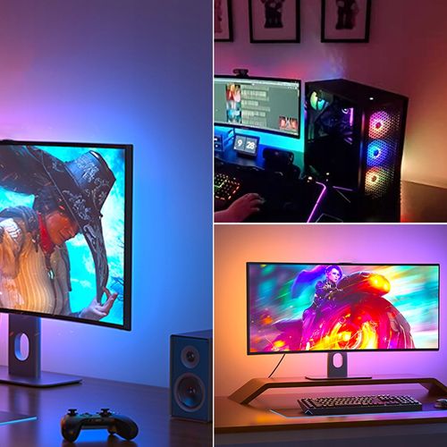 Taśma LED RGBIC PC Ambilight Synchronizacja ekranu na Arena.pl