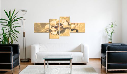 Obraz - Orchidee w sepii Rozmiar - 100x45 na Arena.pl