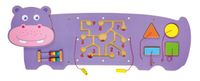 Viga 50470 Sensoryczna tablica manipulacyjna - hipopotam