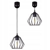NOWOCZESNA LAMPA SUFITOWA WISZĄCA DIAMENT LOFT