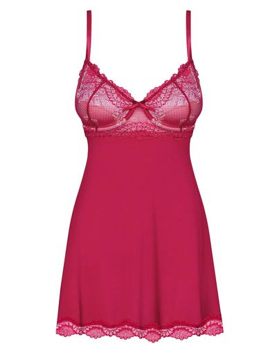 Rosalyne babydoll i stringi czerwone - przełamanie barier Obsessive S/M na Arena.pl