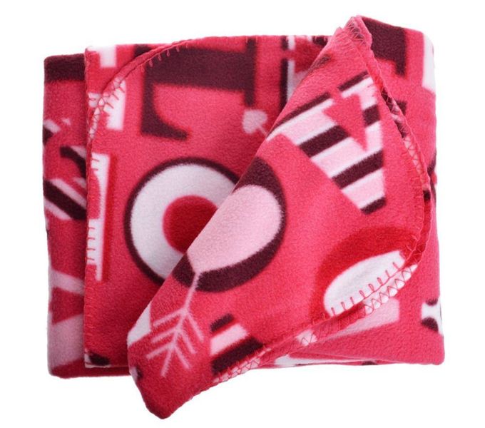 Koc w serca 130x150cm zdjęcie 1